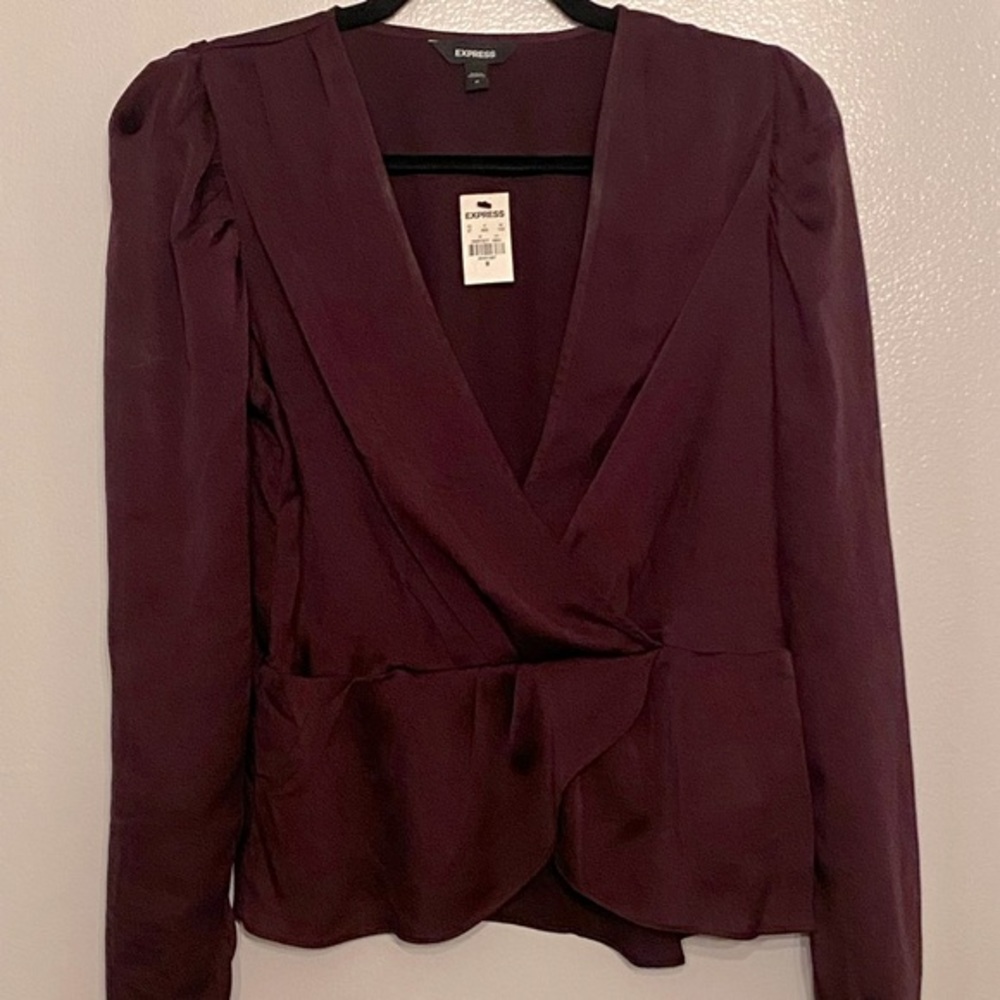 Express | Purple Peplum Blouse